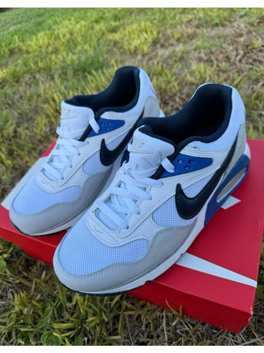 8.5 WOMEN'S NIKE AIR MAX CORRELATE WHITE / BLUE 511416-126 SNEAKERS SPORTSWEAR - Picture 3 of 9
